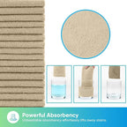 Brown Microfiber Cleaning Cloths, 20 Pack Cleaning Rags - Lint Free & Scratch-Free Microfiber Towels for Cars, House & Kitchen, Absorbent Cleaning Towels, 11.5 x 11.5 Inch