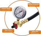 2pack Air Tank Repair Kit Including Safety Valve, 0-200 PSI Pressure Gauge and 4 Feet Air Tank Hose Assembly Kit for Portable Carry Tank