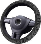 Car Steering Wheel Cover for Women Men, Non-Slip Topography Topographic Map Steering Wheel Protector, Universal 14"-15" Fit for Cars, SUVs, Trucks (Topography)