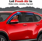 CRV Rain Guards - Window Visors for Honda CR-V 2017-2022, Outside-Mount Tape-On Side Window Wind Deflectors for CRV Accessories, Vent Visors Shades Rainproof 4PCS