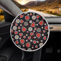 Car Steering Wheel Sun Shade Cover,Cute Ladybug Car Accessories Interior 17 inch Universal Steering Wheel Heat Insulation Cover for SUV Trucks Van,Blocking Sun & Heat,Cool in Summer