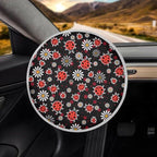 Car Steering Wheel Sun Shade Cover,Cute Ladybug Car Accessories Interior 17 inch Universal Steering Wheel Heat Insulation Cover for SUV Trucks Van,Blocking Sun & Heat,Cool in Summer
