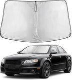 Windshield Sunshade Compatible for Audi RS 4 2005-2006 2007 2008, Sun Visor for Front Windshield & Window Sun Shade Cover, UV Heat Blocker & Protector, Car Accessories