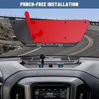 Metal Dash Platform Phone Mount Compatible with 2019 2020 2021 Chevy Silverado & 2019-2021 GMC Sierra - Expandable Multi-Device Phone Holder with Flag Design
