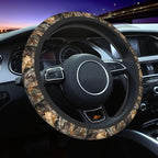 Forest Camo Steering Wheel Cover Camo Leaf Steering Wheel Cover for Men Women Anti-Slip Elastic Breathable Neoprene Steering Wheel Protective Cover 15in Universal Car Accessories for Cars, Auto, SUVs