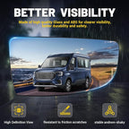 Passenger Lower Side Mirror Glass Compatible with 2015-2025 Ford Transit 150 250 350 2023-2025 E-Transit Replace BK3Z17K707B BK3Z17K707A Wide-Angle Non-Heated
