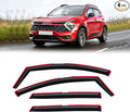 in-Channel Rain Guards for 2023-2026 Kia Sportage, Window Visor Shields Vent Deflector Shade Wind Dark Smoke 2024 2025 23 24 25 26, Tape-On Inside-Mount, 4PCS