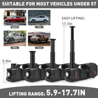 Electric Car Jack Set 5 Ton Hydraulic Jack with Integrated Tire Pump Car Lift Floor Jack with Impact Wrench for Sedans SUV MPV Sedan Truck Change Tires Garage Repair