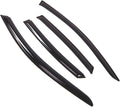WD2-770B Dark Smoke 4 Pcs Set Window Visor (Outside Mount) Deflector Rain Guard Compatible with 2017-2018 Nissan Altima Sedan