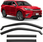 Voron Glass in-Channel Extra Durable Rain Guards for Lexus TX 2024-2026, Window Deflectors, Vent Window Visors, 4 Pieces - 200702