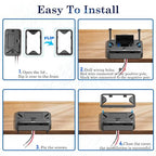 90W 12V USB Outlet Panel Wall Mount, Dual 36W USB C and QC 3.0 18W Car USB Port Charger with Voltmeter Button Switch, Waterproof 3 USB Multi Port Power Outlet DIY 12V Accessories for Car Bus RV -2 PC
