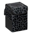 Car Trash Can – Multi-Purpose, Lightweight and Portable with Durable Water-Resistant Coating, No Installation Required, Practical and Ample Capacity, Variety of Colors.Black Leopard Print