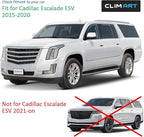 in-Channel Incredibly Durable Rain Guards for Cadillac Escalade ESV 2015-2020, Original Window Deflectors, Vent Window Visors, Vent Deflector, 4 pcs. - 615259