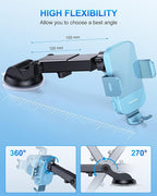 Wireless Car Charger, 15W Fast Charging Auto Clamping Car Charger Phone Mount Phone Holder fit for iPhone 15 14 13 12 11 Pro Max Xs, Samsung Galaxy S24 Ultra S23 S22 S21, S20, S10+, Cyan