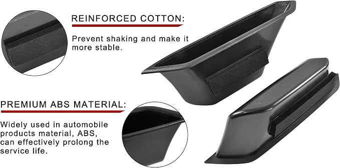 Handle Storage Box for Bronco 21-24, Side Door Storage Box Container Interior Glove Organizer Tray Armrest Insert for Ford Bronco 2 Door 2021-2024 Accessories (2 pcs)