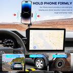 Car Phone Holder Fit for Toyota Tacoma 2024 2025 2026 W/Dash Tray Storge Box Organizer, Cell Phone Mount for Tacoma Accessories 14 inch Touch Screen 360 Degree Rotation (Not Fit 8 inch)