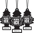 Car Air Freshener | Hanging Paper Tree for Home or Car | Black Ice | 3 Pack