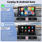 2G+64G Android Car Stereo for Honda Accord 8th 2008-2013 with Wireless Carplay Android Auto Mirror Link 10.1 inch Touchscreen Car Radio with GPS Navigation WiFi 26UI Bluetooth FM Backup Camera MIC