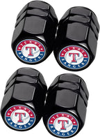for TX Rangers Baseball Fans Car Keychain with Tire Valve Caps, Car Keyring and Valve Stem Caps Compatible with Key Fob Holder, Delicate Gifts for Men Women, Rangers