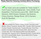 Car Trash Can with Lid, Mini Auto Dustbin Garbage Organizer Holder 2 Packs, Automotive Storage Container Bin with 60 Pcs Bags for Vehicle, Home, Office