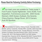 Car Trash Can with Lid, Leakproof Vehicle Garbage Organizer Holder Bin with 60 Pcs Trash Bags, Mini Auto Dustbin Interior Accessories Storage Container for SUV, Office, Home