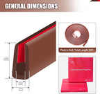 Rubber Edge Trim, Flexible Edge Trim for Sharp Edge, 3/32" U Channel Edge Protector, Self Adhesive Edge Guards for Car Doors, Truck Doors and Sheet Metal Parts, 20Ft, Brown Color