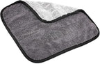 Gauntlet Car Drying Towel, Ultra-Absorbent 70/30 Blend Korean Microfiber, Dries Vehicles Faster Without Scratching, 900 GSM, 12x12 Inches, Ice Grey/Grey, 3-Pack