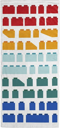 Children Beach Towel - 100% Cotton Super Soft Absorbent Bath Towel, 28" x 58" Inch Lightweight for Travel, Official Licensed Product, Multi - LEGO®