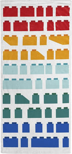 Children Beach Towel - 100% Cotton Super Soft Absorbent Bath Towel, 28" x 58" Inch Lightweight for Travel, Official Licensed Product, Multi - LEGO®