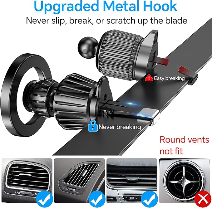 for Magsafe Car Mount【20 Strong Magnets】Magnetic Phone Holder for Car Phone Holder Mount Dash Mounted Holders Cell Phone Holders for Your Car Accessories for Women Men for iPhone 17 16 15 14