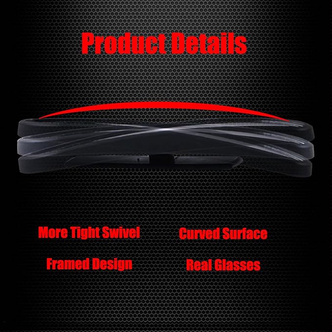 Blind Spot Mirror, HD Glass ABS Housing Convex Wide Angle Rearview Blind Spot Car Mirror for Car SUV and Truck (Framed, Medium, Pack of 2)
