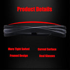 Blind Spot Mirror, HD Glass ABS Housing Convex Wide Angle Rearview Blind Spot Car Mirror for Car SUV and Truck (Framed, Medium, Pack of 2)