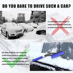 Snow Brush and Ice Scrapers for Car Windshield, Car Scraper Snow Clearing Brush, 2-in-1 Detachable Snow Removal Tool with Ergonomic Foam Grip Winter Accessories for Cars, Trucks, SUVs