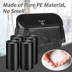 Mini Car Trash Can Bags for Auto Trash Bin, 120 Count Small Garbage Bags Organizer Tear-Resistant, Liner Refills (Vehicle Trash Can is not Included), Black