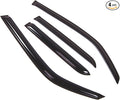 Outside Mount Window Vent Visors Rain Guards Compatible with Toyota 4Runner 2010-2016 | Side Window Wind Deflectors Rain Shields | Smoke Tinted, 4 Pcs Set, DGWV-410