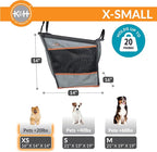 K&H Buckle N Go Dog Car Seat for Small Dogs, Waterproof Fabric, Breathable Mesh Sides, Adjustable Seatbelt Leash, Pet Car Seat for Small Pets- 16 X 14 X 14in