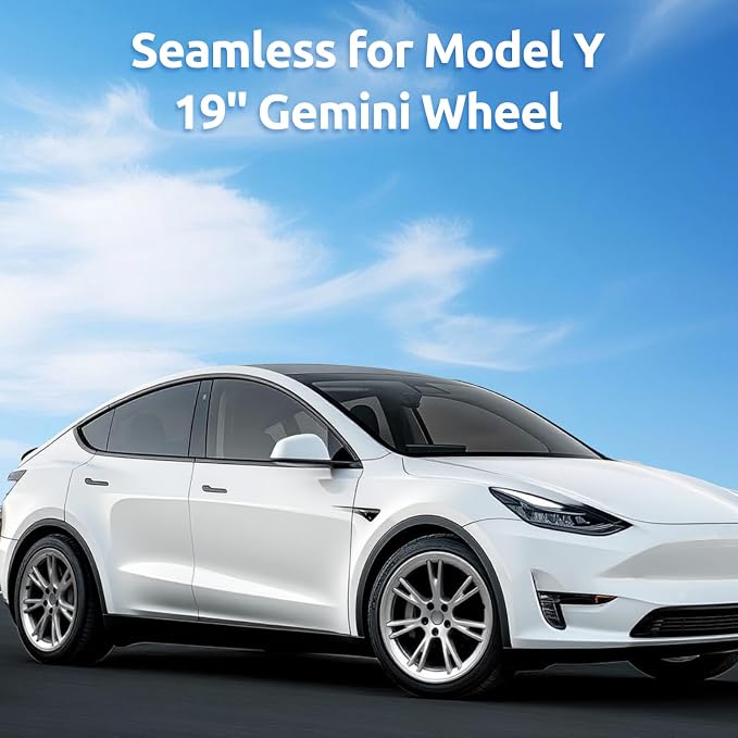 Wheel Rim Protector for Tesla Model Y Gemini 19 inch Apollo Wheels 2020-2024 Model Y Accessories All-in-one Car Tire Trim Rings Rim Case Hubcaps Wheel Cover