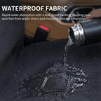 Car Seat Cover Towels Front Seats, Waterproof Sweat Car Seat Towel Protector After Gym Post Workout Athletic, SUV Truck Seat Towel Cover for Running Swimming Beach and Hiking (Black 1Pcs)