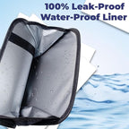 Car Trash Can, 2.8 Gallons Foldable Car Garbage Can, Collapsible Hanging Car Trash Bin for Car Seat, Leakproof Garbage Bags, Car Interior Accessories