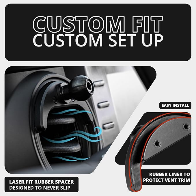 Tackform LINK Vent Phone Mount Compatible with 2016-2023 Toyota Tacoma and 2014-2021 Toyota Tundra | Aluminum | Zero Slip, Anti-Scratch | Universal Holder Compatible with iPhone, Galaxy, More | Purple