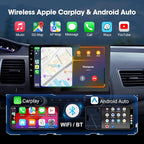 9" Double Din Car Stereo - 2+64GB Wireless Apple CarPlay & Android Auto, HD Touchscreen Car Radio with Backup Camera,Car Accessories, GPS Navigation
