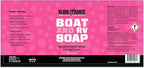 Boat & RV Soap, Highly Concentrated and Biodegradable, 1 Gallon | Concentrated biodegradable wash soap cleans boats and RVs without stripping wax; bucket or foam nozzle ready