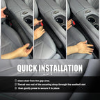 2026 New Car Seat Gap Filler 2 Pack,Leather Seat Gap Filler Strip with Fix Strap to Avoid Items from Falling,Universal Car Seats Gaps Plug Cars Interior Accessories (Burgundy)