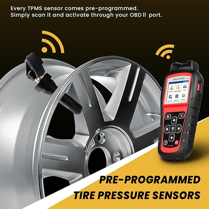TPMS Tire Pressure Sensors 315MHz TPMS Sensor Fit for Ford 2006-2008 F-150 Fusion Escape Lincoln 2007-2010 MKZ Town Car Replaces # 6F2Z1A189A 6F2A1A176AE 6F2T1A150AE 7L1Z1A189A（4PCS）
