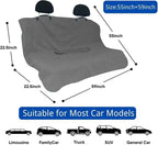 Waterproof Car Seat Cover for Front Seats, Protector for Cars SUVs Trucks, Sweat Towel Seat Covers Bucket for Gym,Workout,Beach,Hiking,Running(Grey,Rear Bench Seat Towel)