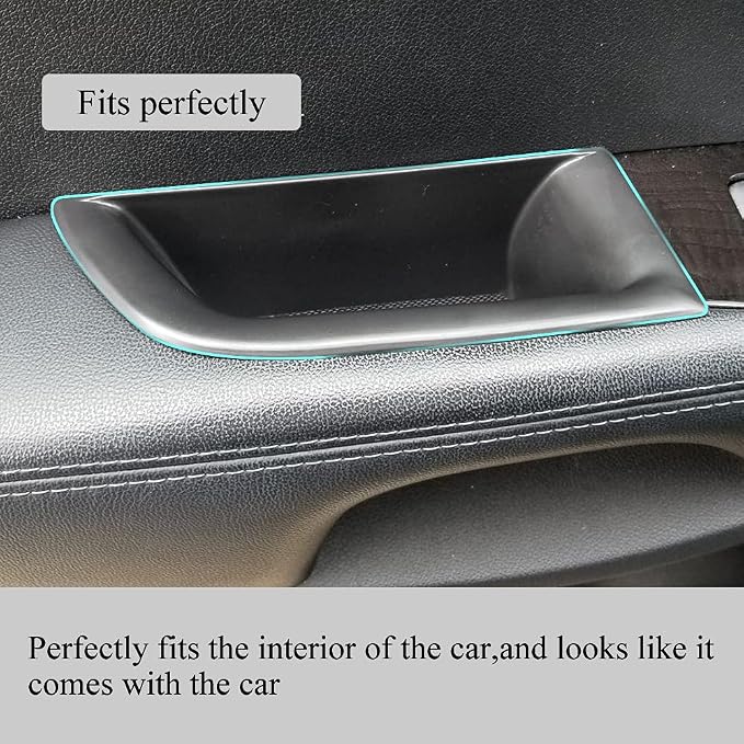 Front Row Door Organizer Grab Tray Compatible with Kia Sorento 2016 2017 2018 2019 2020 ABS Tray Armrest Phone Container Handle Pocket Insert Glove Pallet