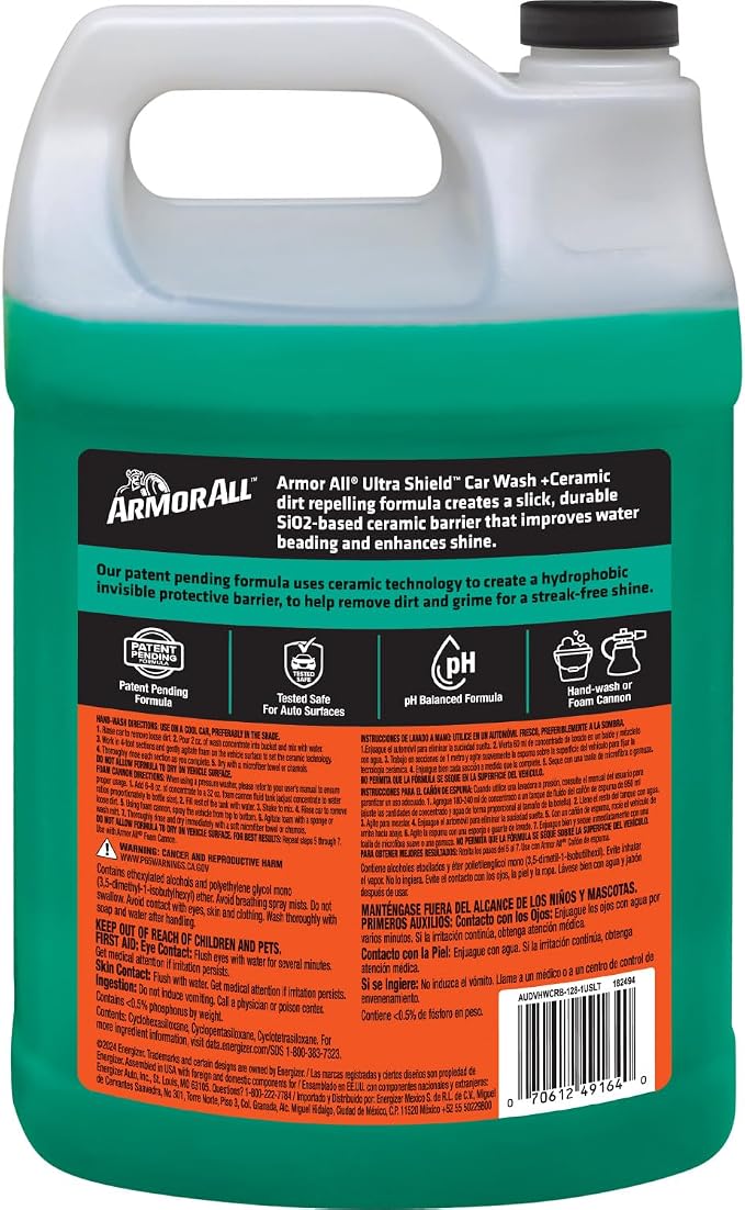 Ceramic Foaming Car Wash Soap with Extreme Shield, 1 Gallon, 128 Fl Oz (Pack of 1)