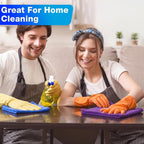 Cleaning Cloths for Cars 16 x 16 Inch Ultra Absorbent Towels Drying Microfiber Reusable Cleaning Supplies House Kitchen Window Microfiber Towel (Purple,Blue,Green,60 Pcs)
