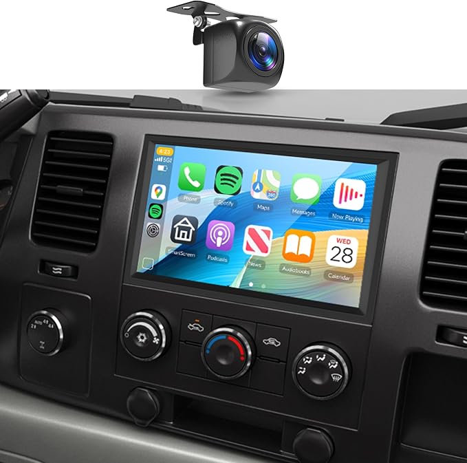 Car Radio for Chevrolet Chevy Silverado Impala Tahoe GMC Sierra Yukon [2+64G],Android 15 Wireless CarPlay/Android Auto Touch Screen,7 Inches IPS Screen for Chevy Silverado 07-14 Car Stereo