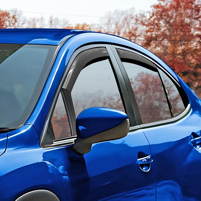 Goodyear Shatterproof in-Channel Window Deflectors for Subaru WRX 2022-2026, Rain Guards, Window Visors for Cars, Vent Deflector, Car Accessories, 4 pcs - GY008099